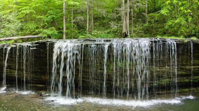 High angle view of Princess Falls, Daniel Boone National Forest, Kentucky