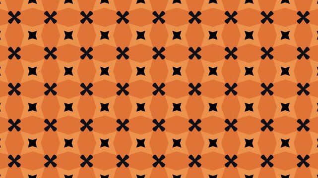 Abstract orange diagonal cross pattern background seamless loop