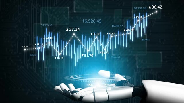 AI tools analyze stock market data through dynamic chart visualization to forecast price trends and support strategic investment decisions Marrow