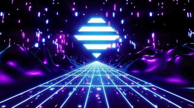 Retro synthwave