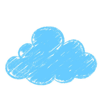 doodle chalk cloud