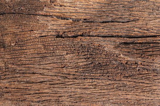 Old Wood Texture Background with Rough Brown Planks, Natural Grain, Weathered Surface and Rustic Grunge Pattern for Vintage Design and Backdrop
