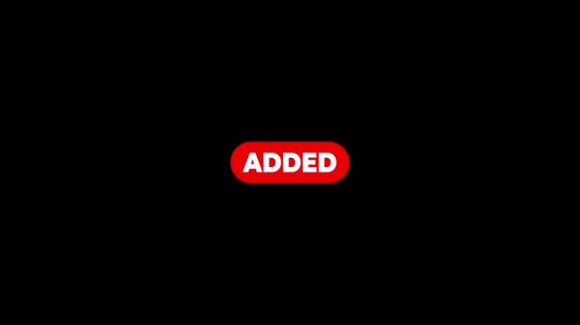 Add to Added Button Animation with Mouse Cursor Pointer. Perfect for website, digital, online, computer, animation, technology, internet, retail, store, marketing.