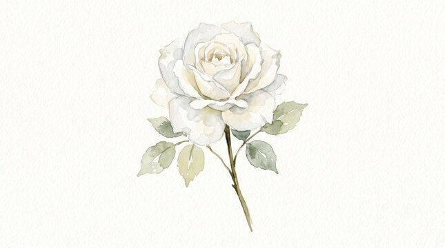 081 81 Simple watercolor painting of a beautiful bloom Watercolor pain