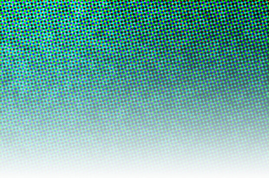 Colorful RGB Pixel Grid Fading into Bright Digital Background