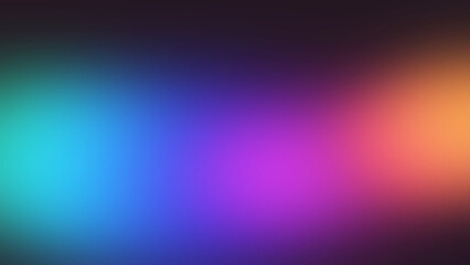 Fototapeta premium Modern abstract gradient background with turquoise blue purple pink orange light for design.