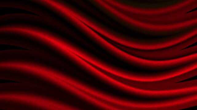 Abtsract motion of dark red velvet fabric with deep texture and elegant folds.
