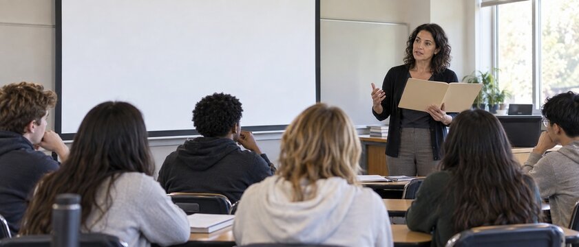 Interactive classroom session focused on remembrance celebrating patriotism and core american values