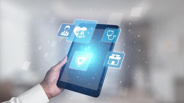 Healthcare icons show medical service, healthcare support, and patient treatment. Healthcare ensures medical service quality, health care access, and reliable medical care. Gist