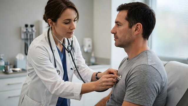 Routine clinical assessment representing infectious disease screening and medical care
