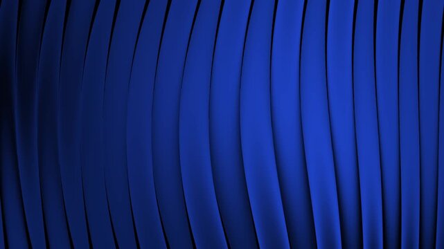 Vertical blue abstract lines background with rhythmic soft shadows, subtle gradient lighting. Suitable for motion web backgrounds, digital video design projects.