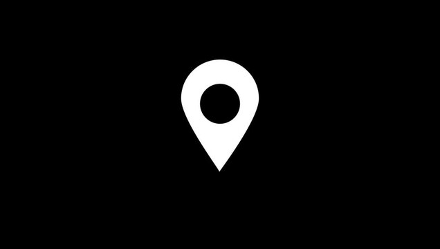 Map Pin Location Icon Set Animation, GPS Navigation Pointer and Location Marker Symbols.