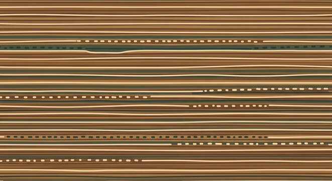 Abstract textured background with horizontal lines, subtle color variations, and dashed patterns.
