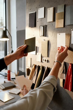 Design Critique Material Wall for Creative Direction and Commercial Product Development