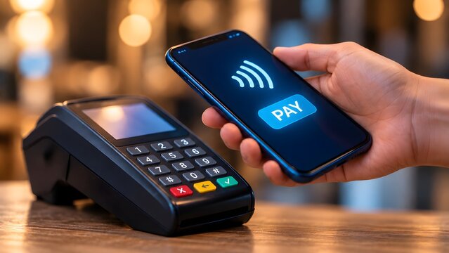 Contactless mobile payment transaction using smartphone over point of sale terminal in retail store environment