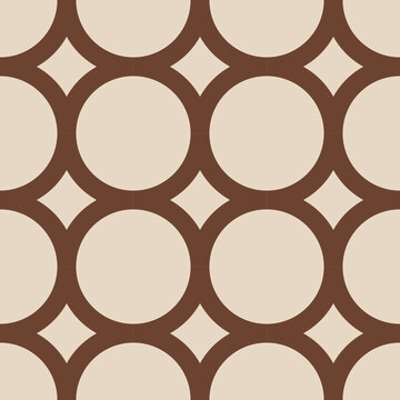 Seamless Terracotta Kiln Arcs Pattern - Geometric Repeating Tileable Background