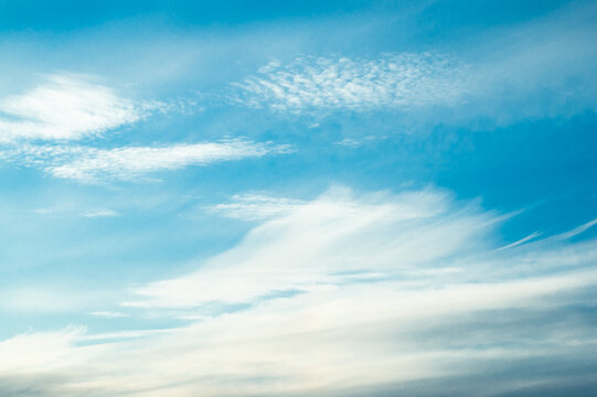 blue sky and white clouds