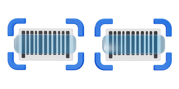 Barcode scanner interface symbol for price tag reader and inventory check in online shopping