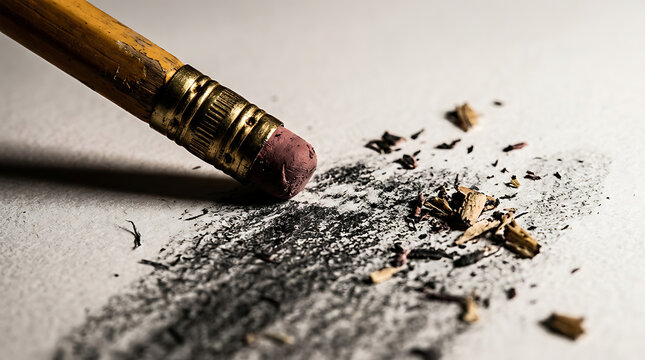 Erase the word stress with a pencil on paper