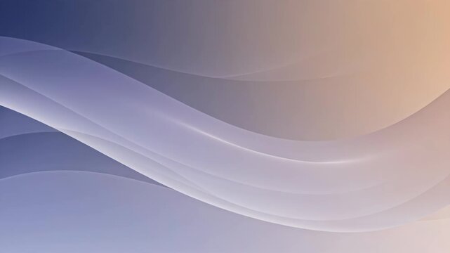 abstract smooth gradient background with flowing curved lines in soft blue and beige tones