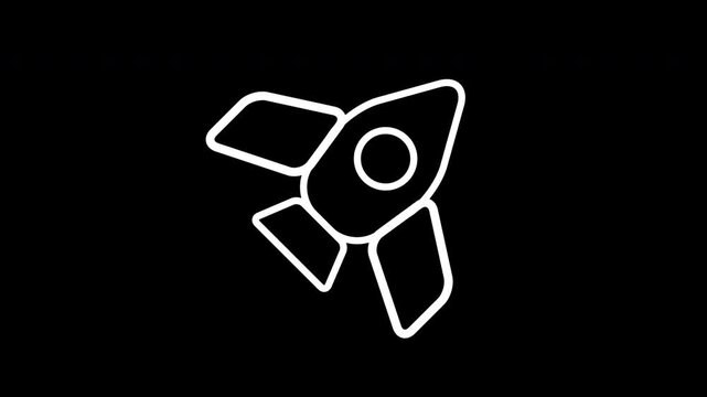 Professional Animated Rocket Ship Symbol For Modern Business And Tech Product Launch Concepts