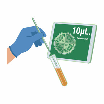 Laboratory technician inoculating agar plate with sample