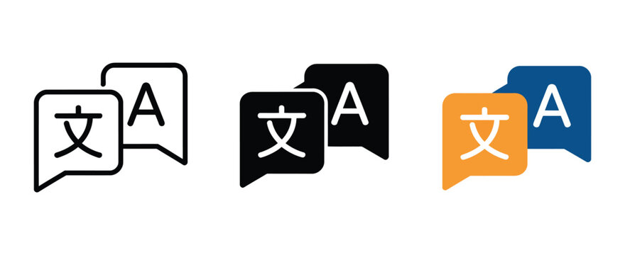 Translate icon representing language conversion, translation, multilingual communication, interpreter services, translator applications, websites, and digital interfaces