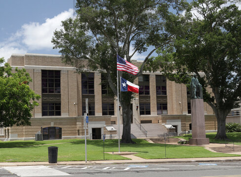 Henderson TX - June 28, 2026: Historic Rusk County Courthouse Located in Downtown Henderson TX