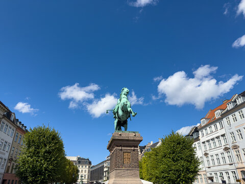 Bishop Absalon Equestrian Statue in Copenhagen, Denmark