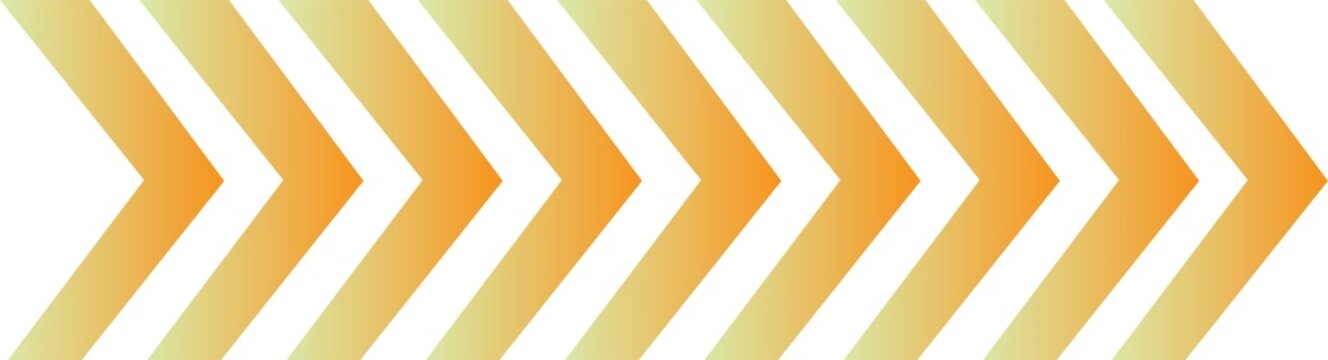 Orange and white gradient arrow