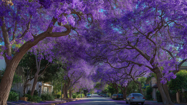 Jacaranda Tree Purple Street
