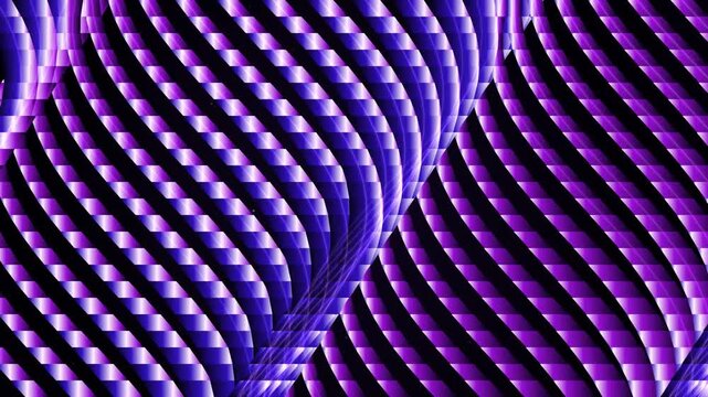 Purple twisted ribbon wave stripe pattern abstract motion background