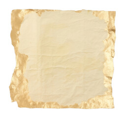Fototapeta premium PNG Gold ripped paper backgrounds text white background.