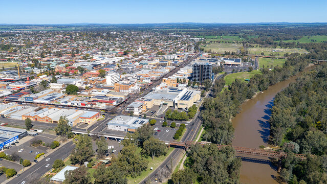 The city of Dubbo in the central west of New South Wales, Australia.