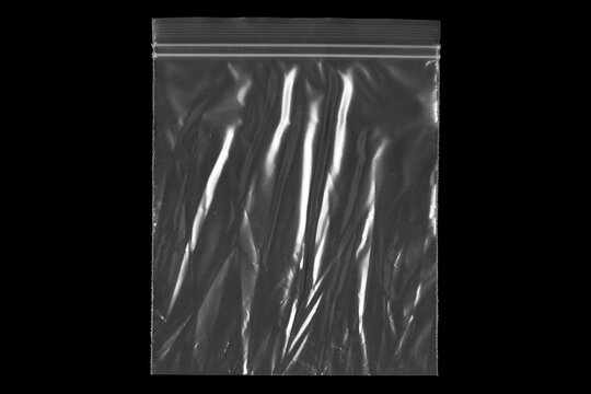 Plastic Zip Pouch with Wavy Ruffled Scalloped Side Edges