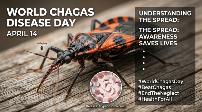 World chagas disease day awareness poster