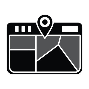 Location pin on map screenshot interface