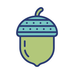 Stylized acorn icon © desyel