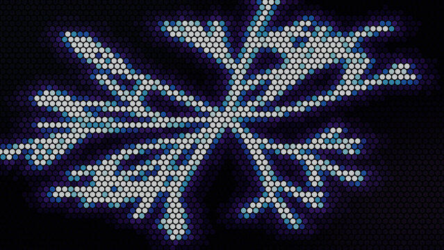 Pixel dot matrix lightning discharge branch pattern background
