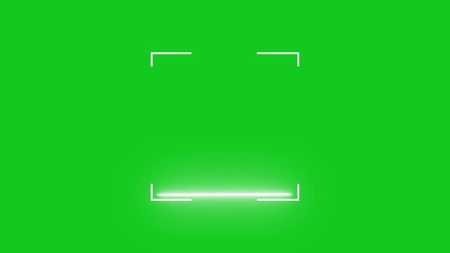 Scan qr code barcode payment buy electronic payment scan animation, Barcode scanner, QR code. Isolated on green background 4k animation, QR Code Scanner Animation on green screen.