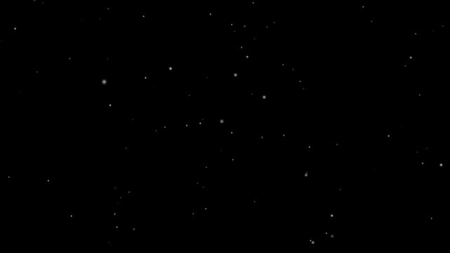 Traveling through among beautiful star glow fields flying in galaxy space star, Seamless looped repetitive animation flight through deep space. Night starry skies with twinkling stars background 