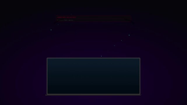 Digital extortion and cyber blackmail warning on computer interface