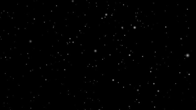 Traveling through among beautiful star glow fields flying in galaxy space star, Seamless looped repetitive animation flight through deep space. Night starry skies with twinkling stars background 