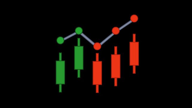 Stock Icon Animation with Transparent Background. Full HD. 4K