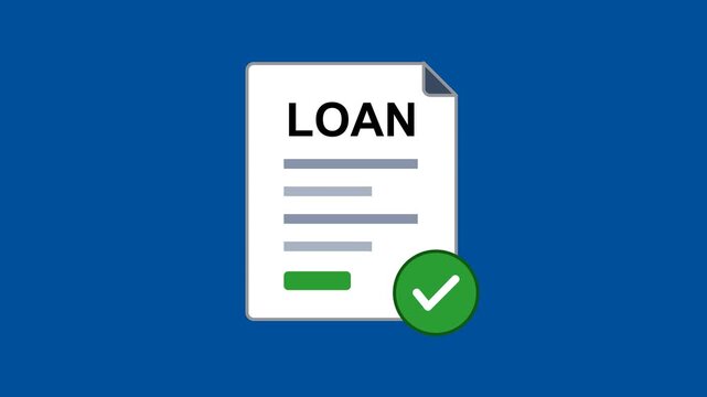 Loan Icon Animation with Green Background. Full HD. 4K