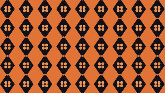 Orange diagonal abstract pattern background with seamless loop capability