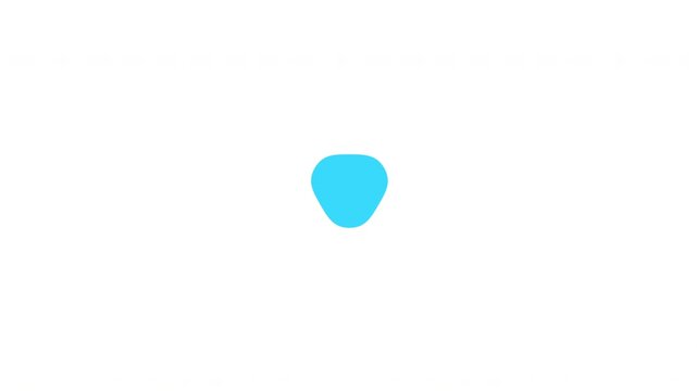 Blue loading animation icons set rotating spinner organic star preloader buffer symbols