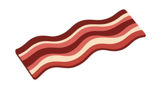 Vector illustration of bacon concept vector illustration for creative projects and modern business isolated background element