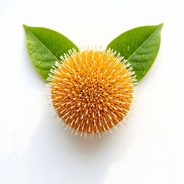 Kadam flower with dew drops