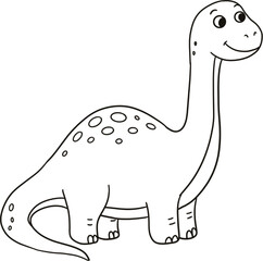 dinosaurs outline kids coloring © Estiningtyas